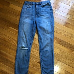 Garage ultra high rise skinny jeans.